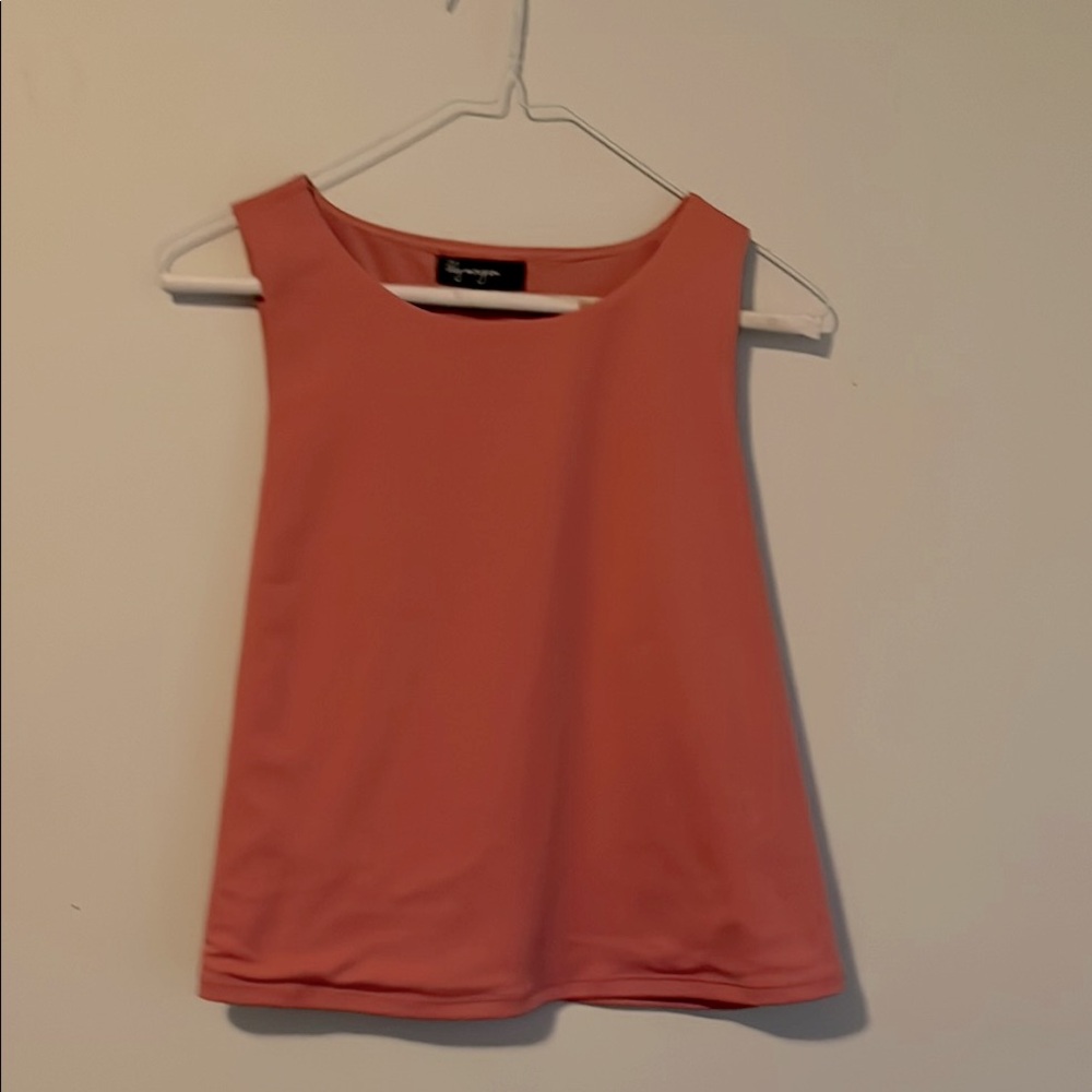 Express Orange Pink Sleeveless Tank Top